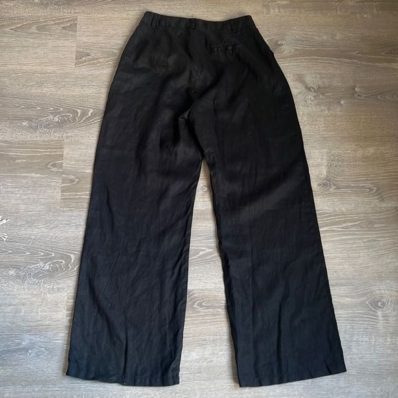DISSH NORAH BLACK LINEN PANT - Picture 4 of 13